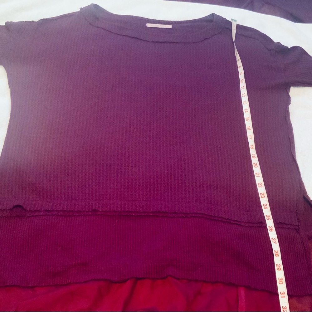 We The Free…Fits like L/ XLBurgundy tag size: M but is very oversized.P2P: 29 - Picture 8 of 11